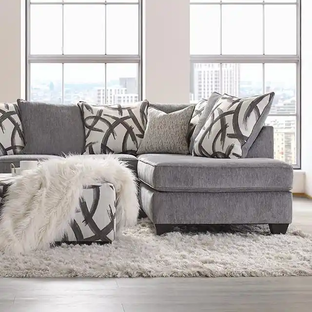 AMERSHAM Sectional, Gray - FOA East