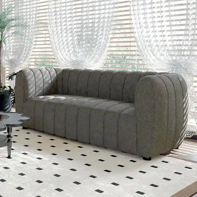 AVERSA Loveseat, Charcoal Gray - FOA East