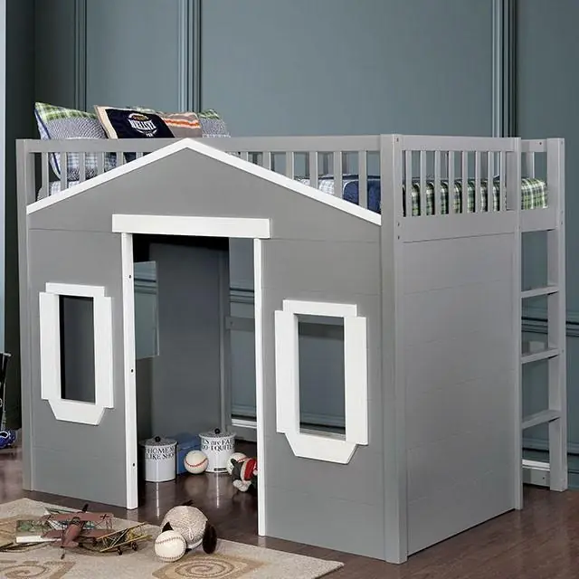 Eileen Gray, White Twin Loft Bed - FOA East