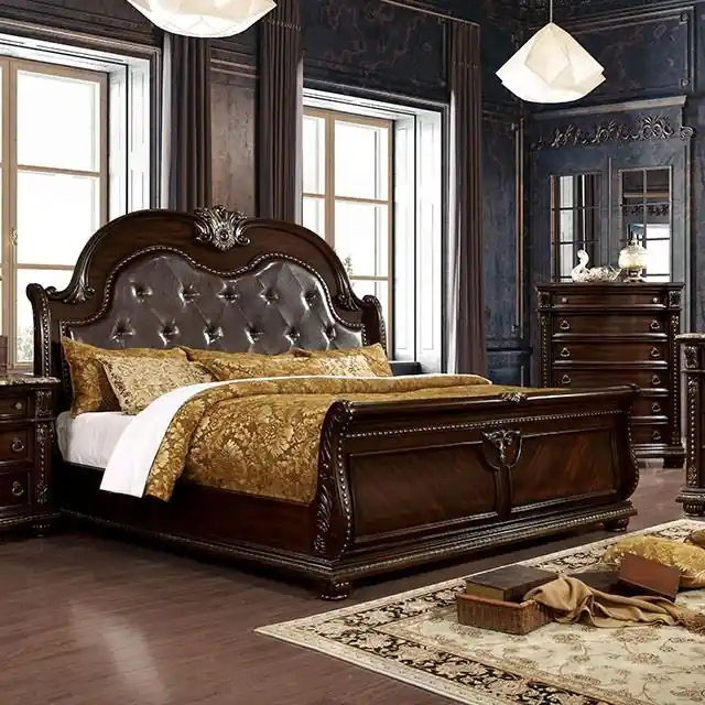 Fromberg Brown Cherry E.King Bed - FOA East