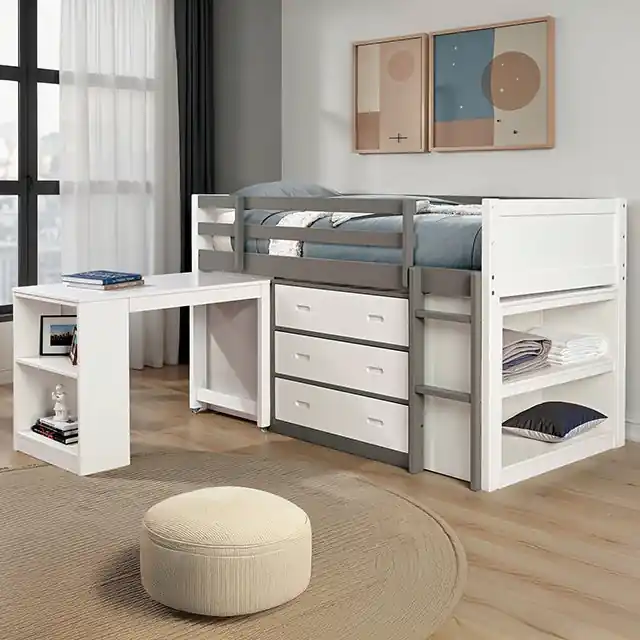 Ledell Twin Loft Bed - FOA East