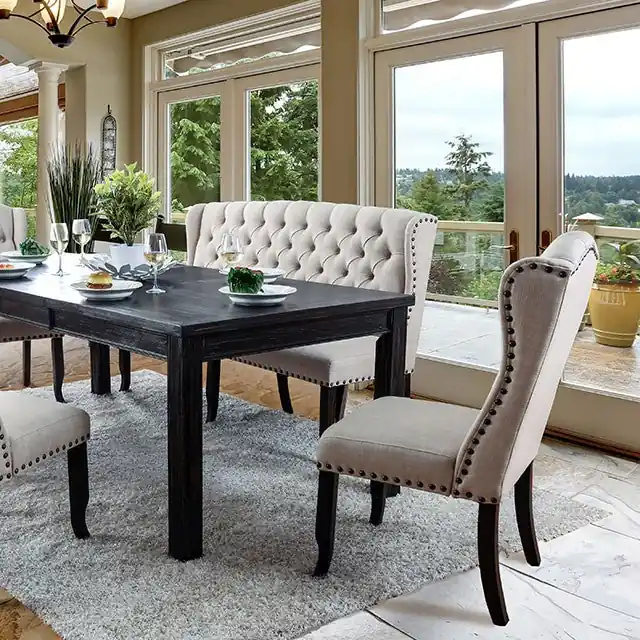 Sania 7 Pc Dining Table Set - FOA East