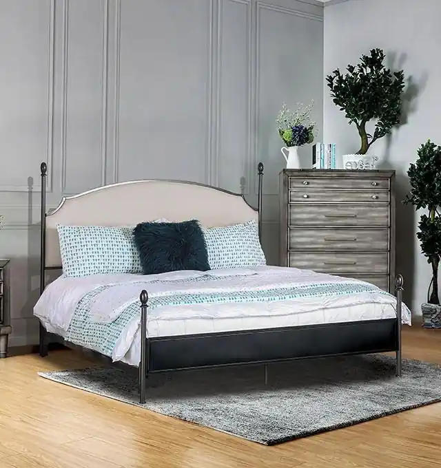 SINEAD Gun Metal/Beige Full Bed - FOA East