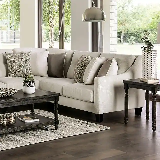 WALDPORT Sectional, Ivory - FOA East