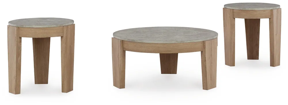 Guystone Table (Set of 3) - Ashley Furniture