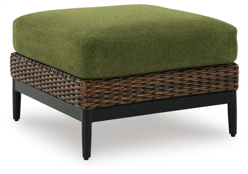 Horizon Hall Outdoor Ottoman with Cushion - Ashley Furniture