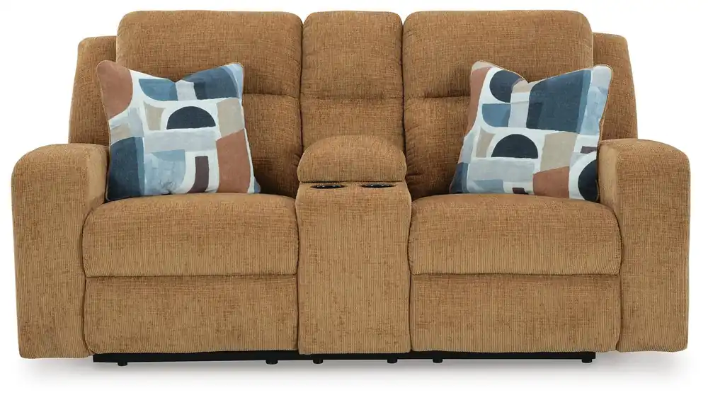 Kanlow Reclining Loveseat with Console - Ashley Furniture