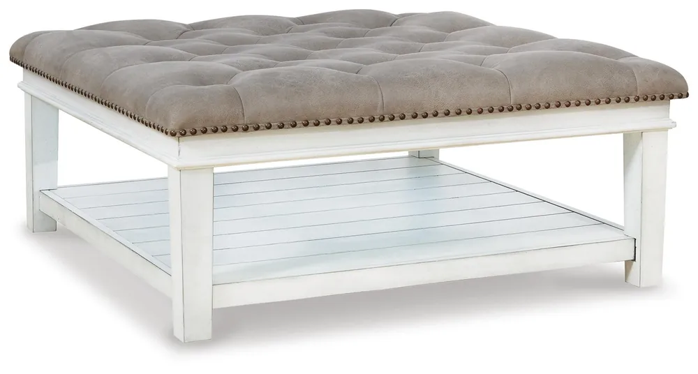 Kanwyn Upholstered Ottoman Coffee Table - Ashley Furniture