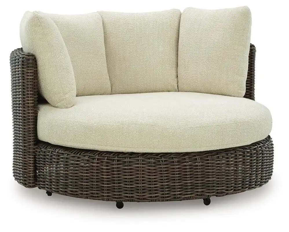 Kimora Outdoor Swivel Lounge Chair with Cushion - Ashley Furniture