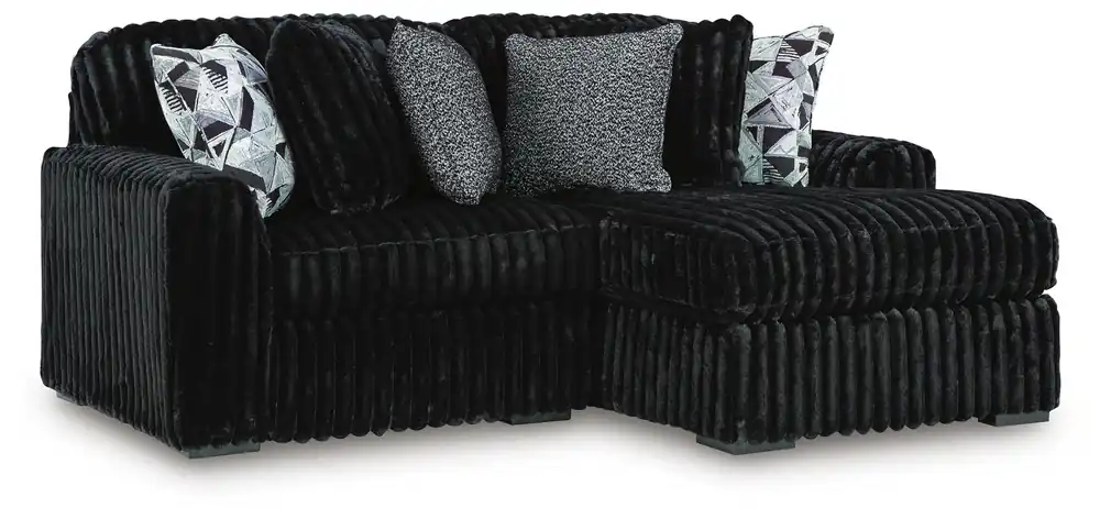 Midnight-Madness Sectional with Chaise