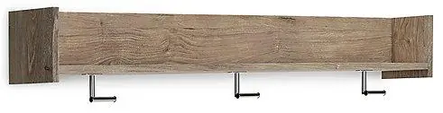 Oliah Wall Mounted Coat Rack with Shelf - Ashley Furniture