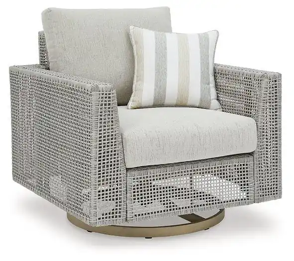 Seton Creek Outdoor Swivel Lounge with Cushion - Ashley Furniture