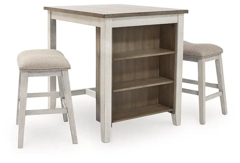 Skempton Counter Height Dining Table and Bar Stools (Set of 3) - Ashley Furniture