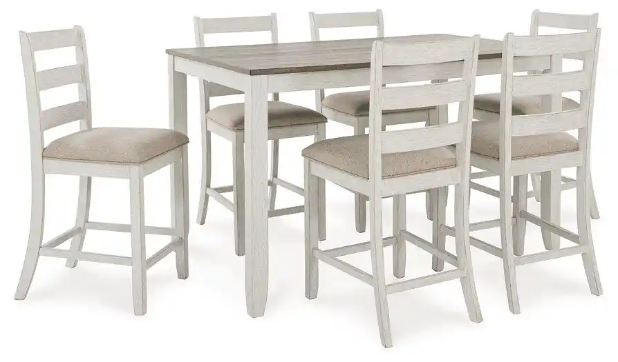 Skempton Counter Height Dining Table and Bar Stools (Set of 7) - Ashley Furniture