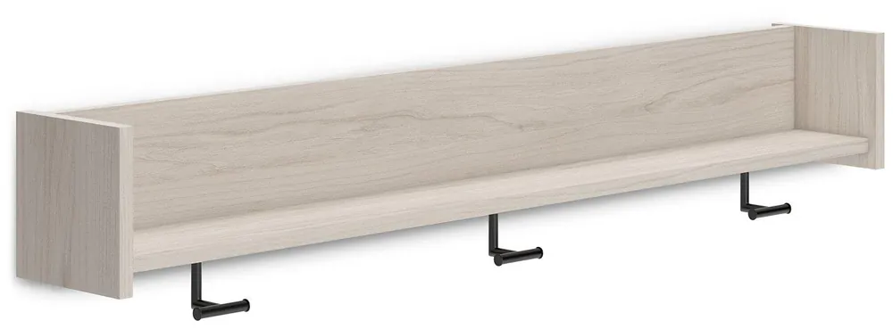Socalle Wall Mounted Coat Rack with Shelf - Ashley Furniture