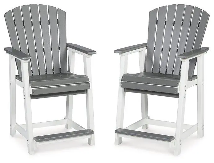 Transville Outdoor Counter Height Bar Stool (Set of 2) - Ashley Furniture