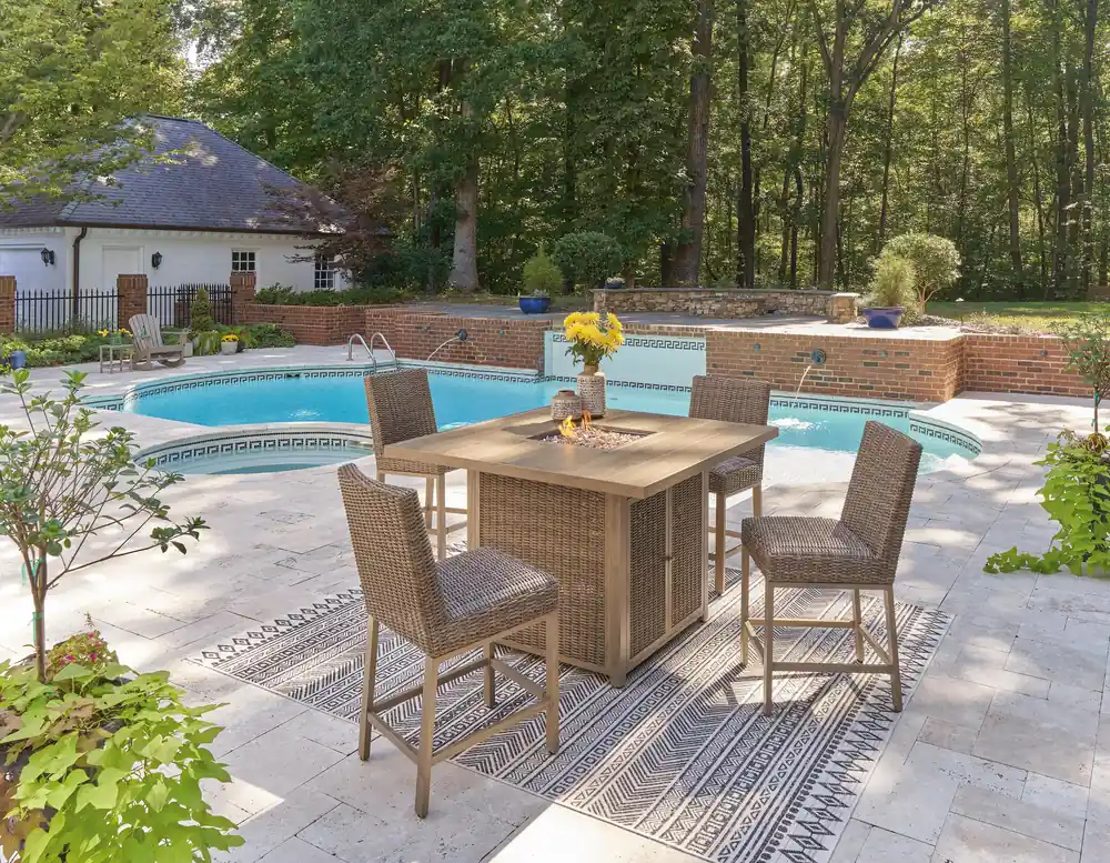 Walton Bridge Outdoor Bar Set - Ashley Furniture