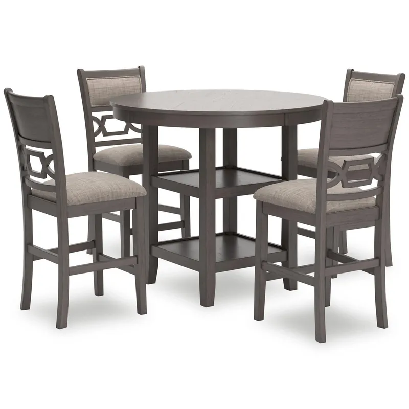 Wrenning Counter Height Dining Table and 4 Barstools (Set of 5) - Ashley Furniture
