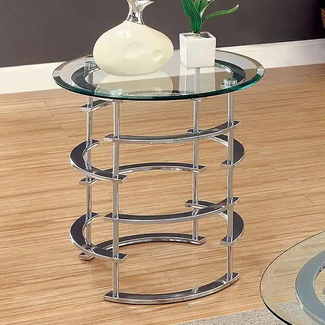 Clonmel End Table, Chrome - FOA East