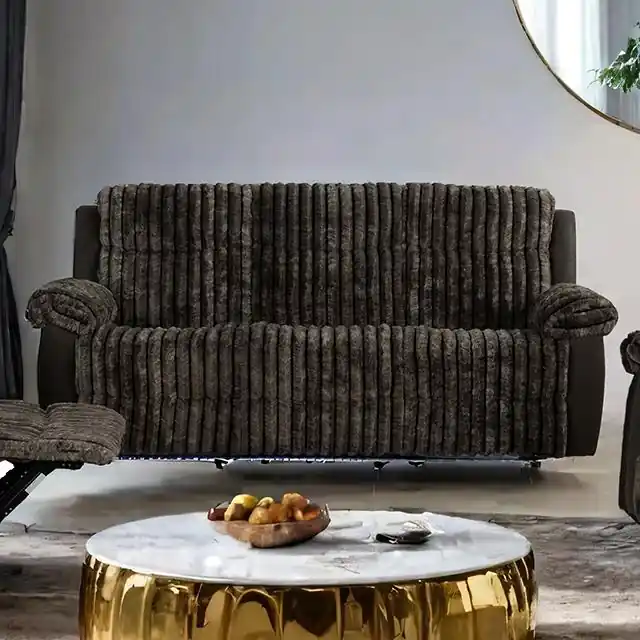 Dionysus Manual Reclining Sofa Brown - FOA East