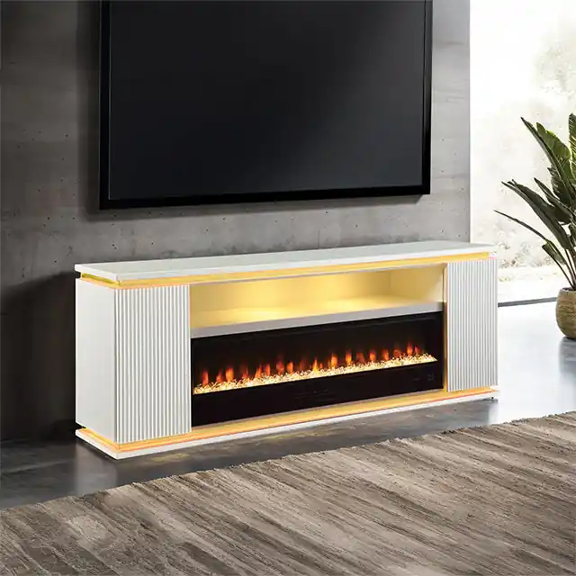 Medea 71" TV Stand w/ Electric Fire Place - FOA East