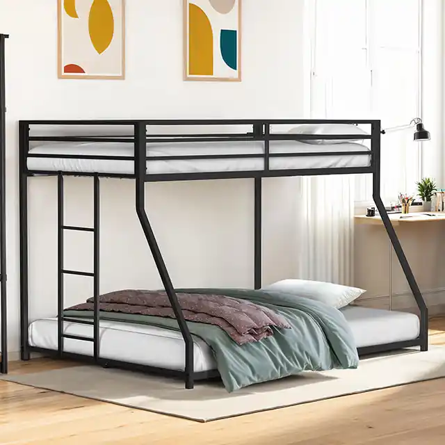 Rothwell Metal Bunk Bed Twin/ Full - FOA EAST