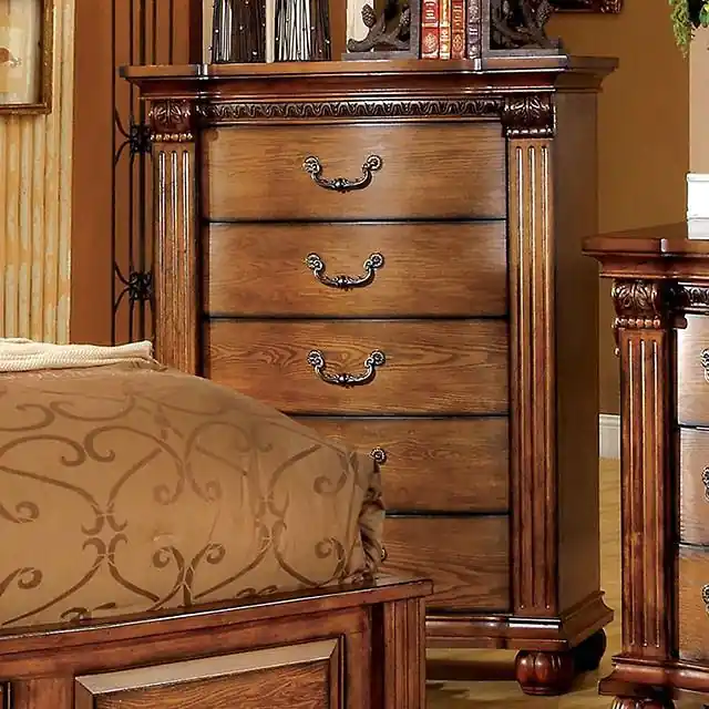 Bellagrand Antique Tobacco Oak Chest - FOA East