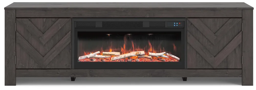 Cayboni 71" TV Stand with Electric Fireplace - Ashley Furniture