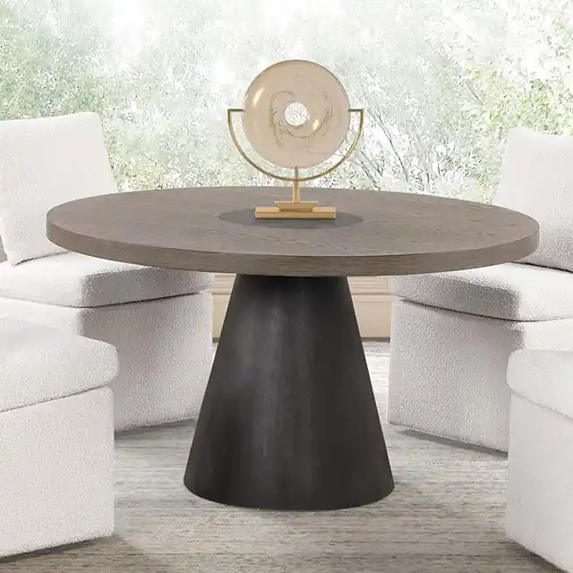 Broager 5 Pc Dining Set (White Swivel Chairs) - FOA East