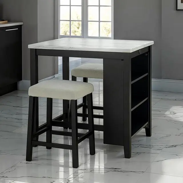 Chalcedony 3 Pc. Dining Table Set - FOA East