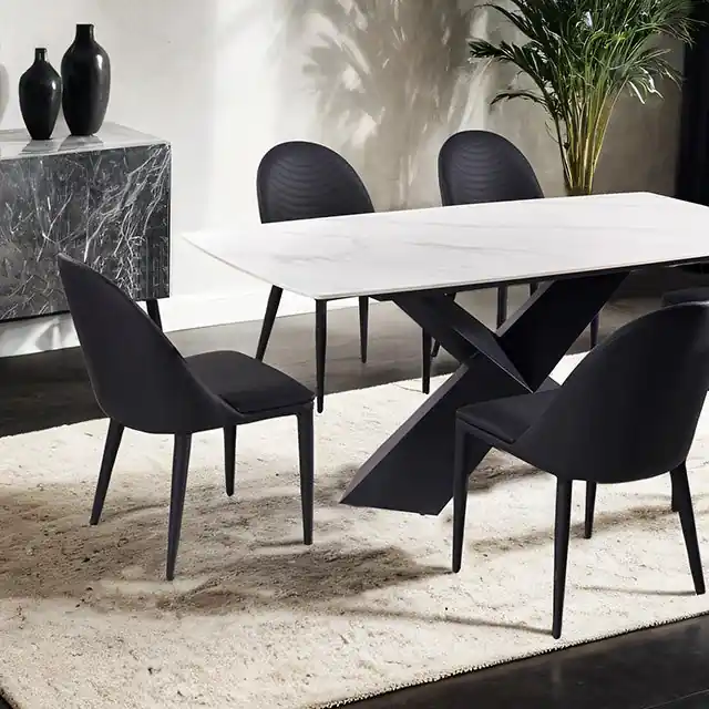 Lenvik 7 Pc Dining Table Set White - FOA East