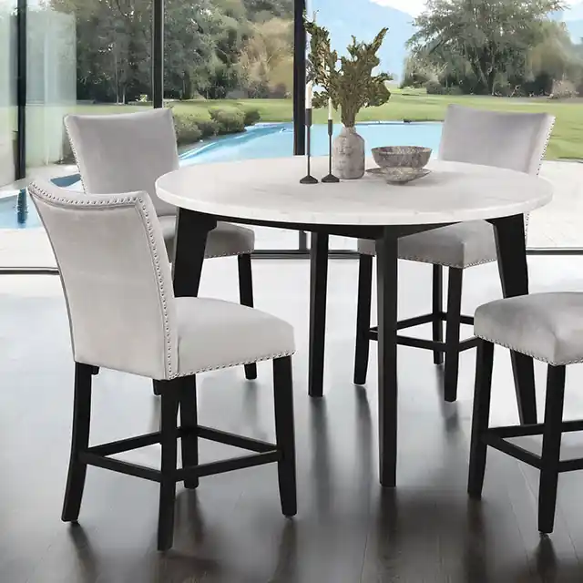 Sabro 5 Pc Counter Ht Table Set Black - FOA East