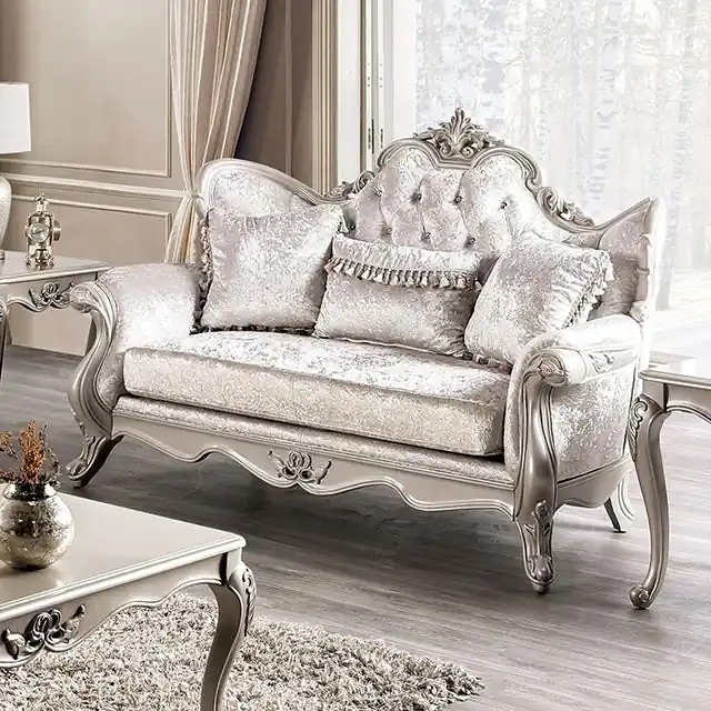 Acapulco White & Espresso Loveseat - FOA East