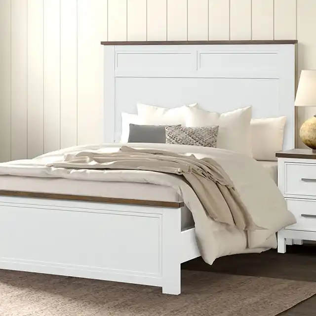 Pinetop Twin & Full Bed White & Blue - FOA East