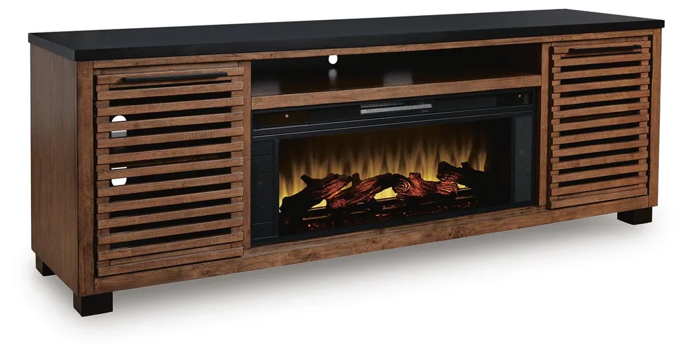 Kallari 84" TV Stand with Electric Fireplace - Ashley Furniture