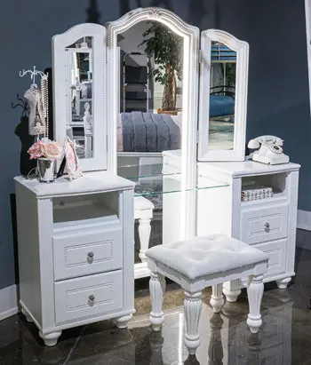 Kozlani Vanity with Mirror - Ashley Furniture