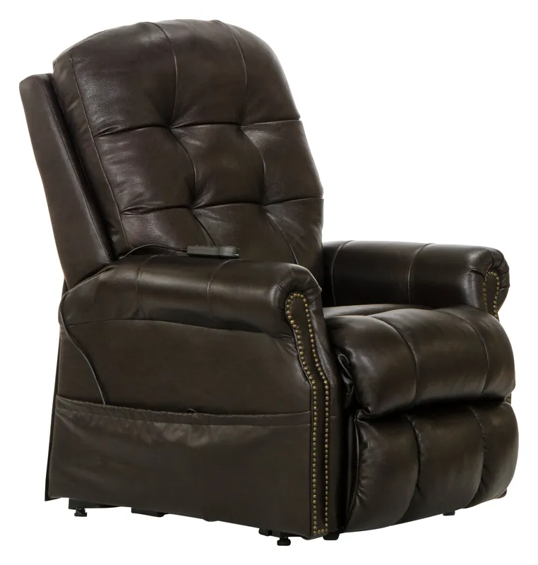 Madison Power Lift Lay Flat Recliner w/Heat & Msg (Italian Leather) - Catnapper