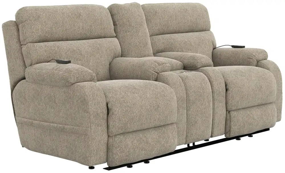Regenerator Dual Lift Power Headrest Console Loveseat w/CR3 Heat/Massage/Lumbar/Zero Gravity - Catnapper