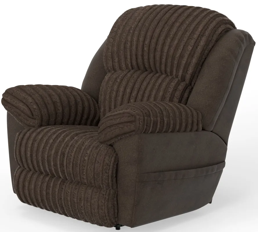 Shaggy Power Lay Flat Recliner w/Zero Gravity - Catnapper