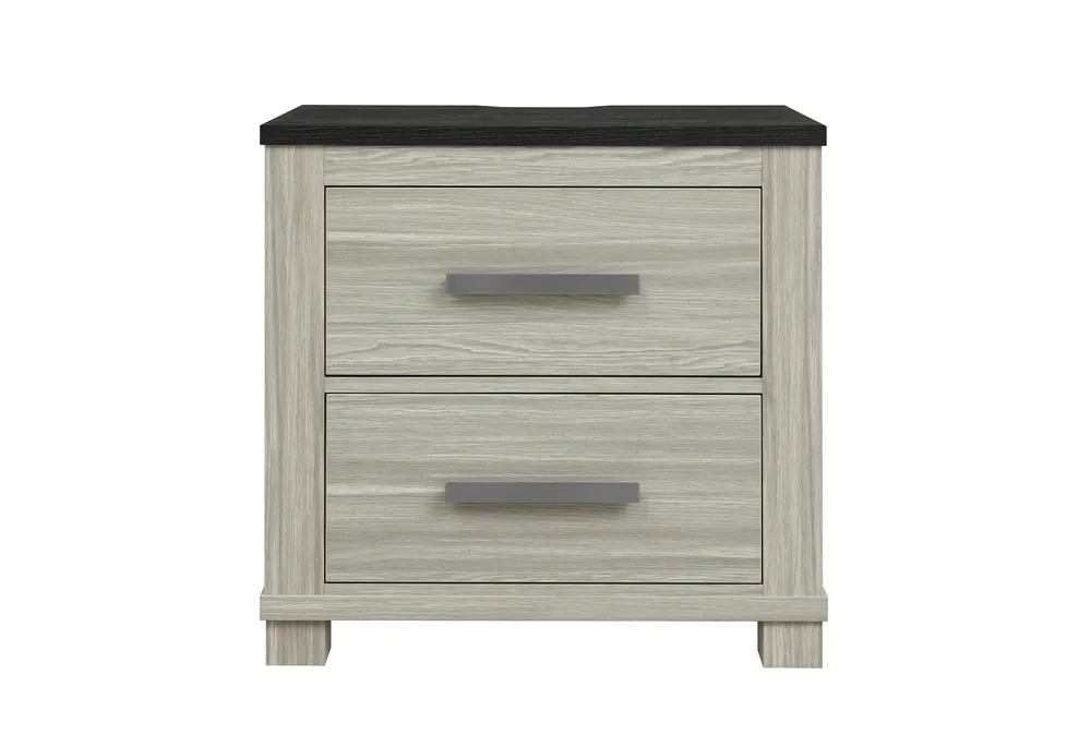 ASHLEY BROWN NIGHTSTAND W/USB & SPEAKER - Global Furniture USA