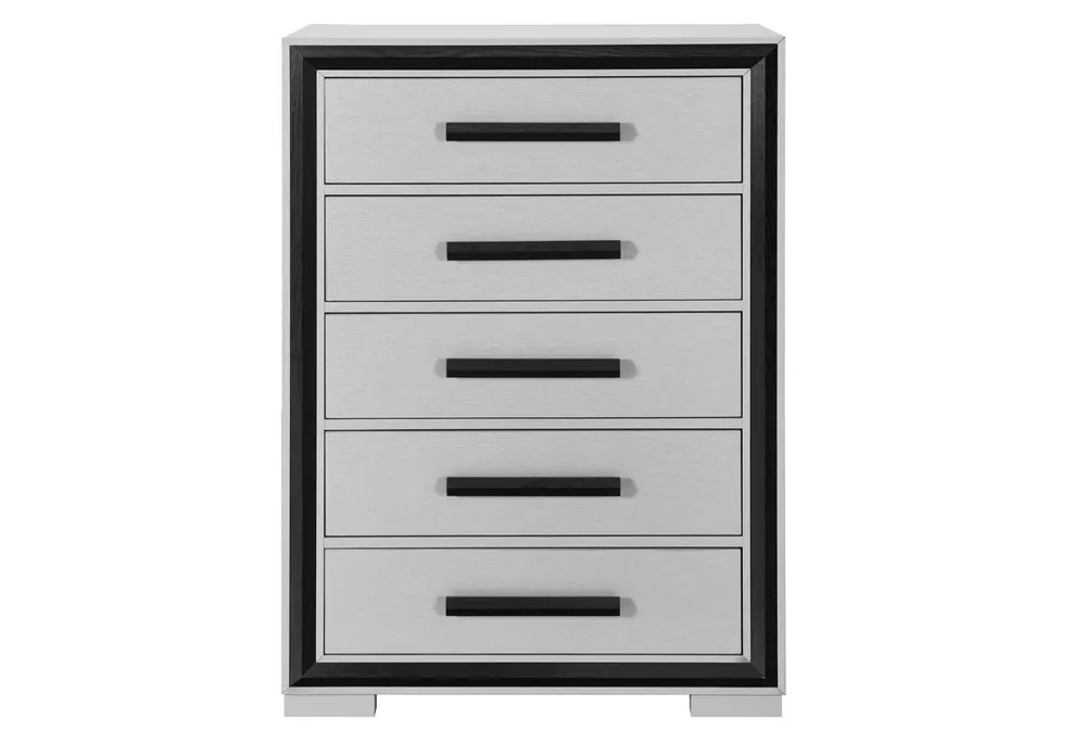 AMELIA GREY BLACK CHEST - Global Furniture USA