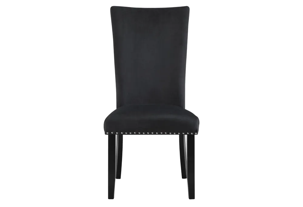 D03 2 BLACK DINING CHAIRS - Global Furniture USA