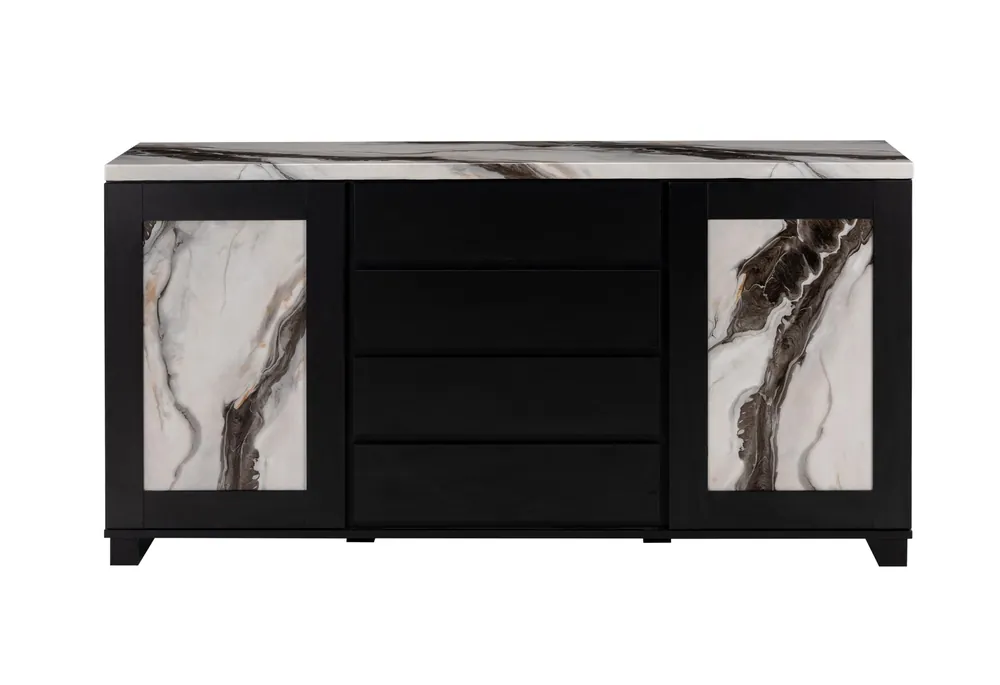 D12 BLACK BUFFET - Global Furniture USA