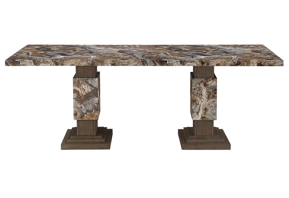 D12 BROWN DINING TABLE - Global Furniture USA