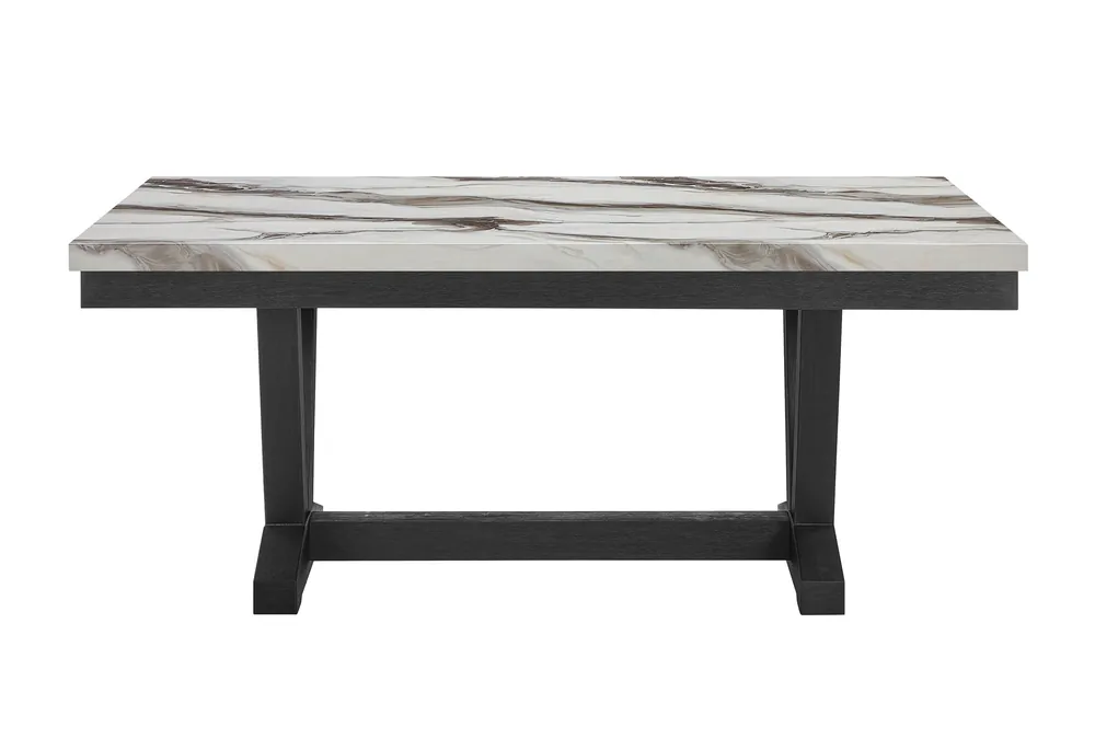 D1319 BLACK/WHITE DINING TABLE - Global Furniture USA