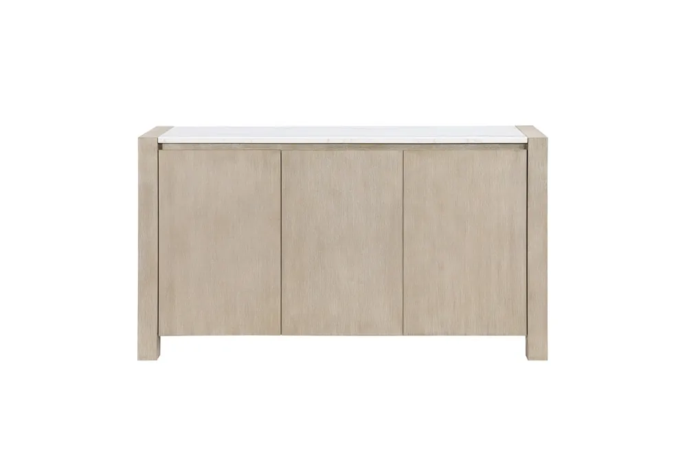D1321 BUFFET W REAL MARBLE TOP - Global Furniture USA