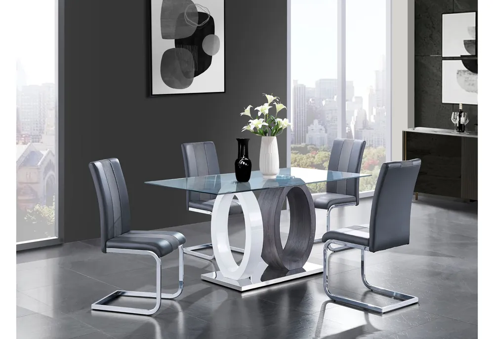 D1628DT + D915DC GREY - Global Furniture USA