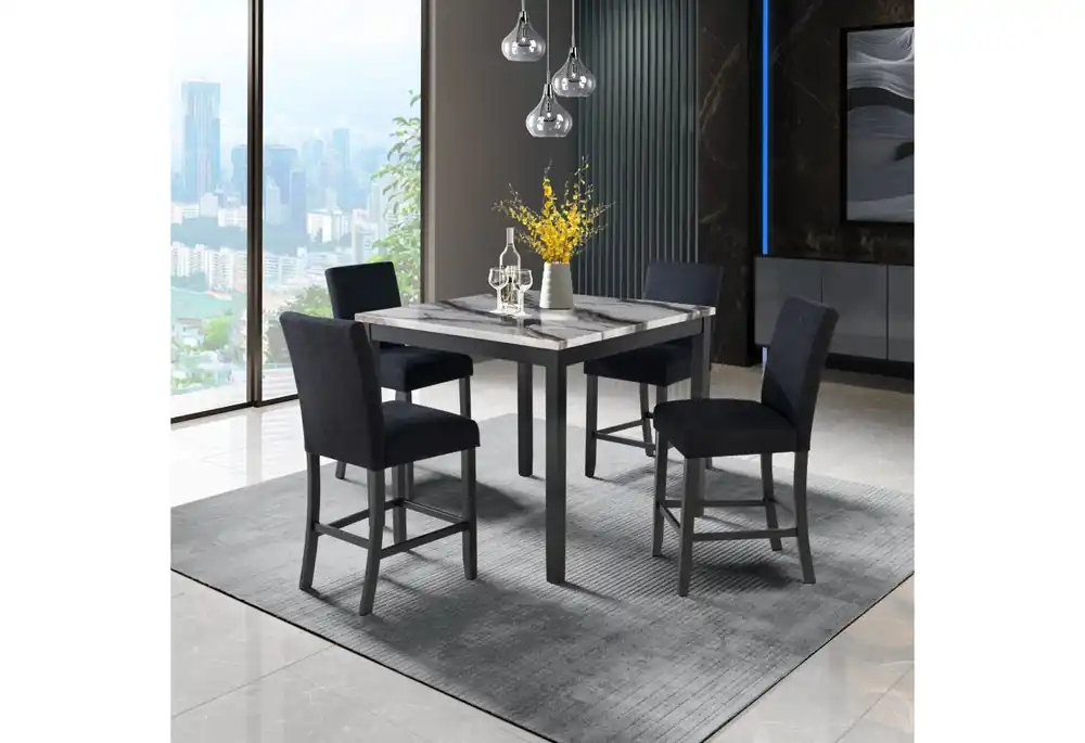 D4054 Bar Table With 4 Bar Stools - Global Furniture USA