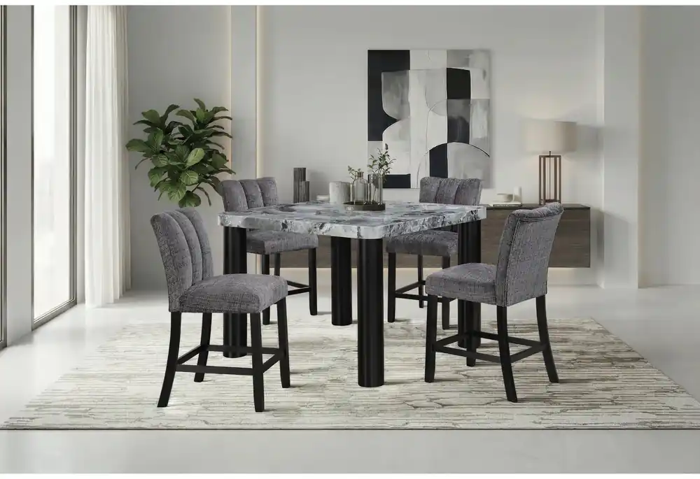 D5473 BAR TABLE AND 8 D06 BAR STOOLS - Global Furniture USA