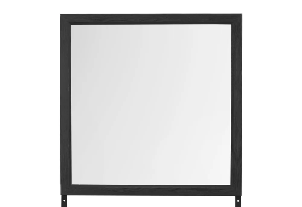 LISBON GREY AND BLACK MIRROR - Global Furniture USA